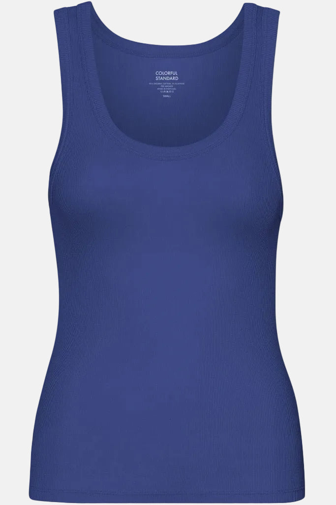 Top Organic Rib - marine blue