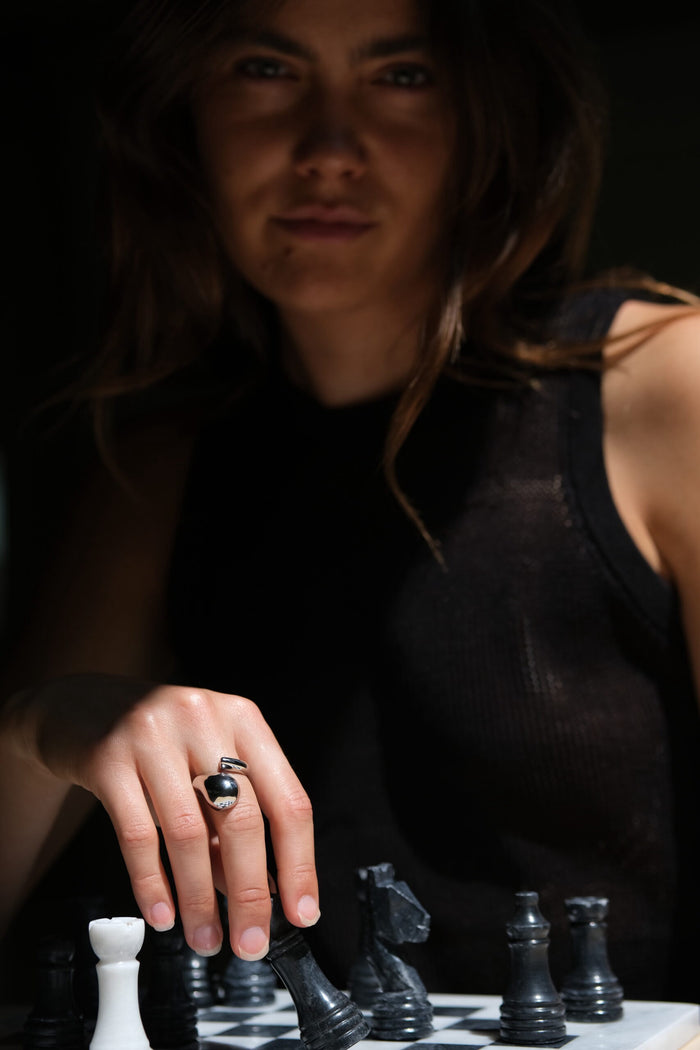 Ring Liquefy - zilver