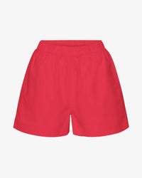 Short Organic Twill - red tangerine