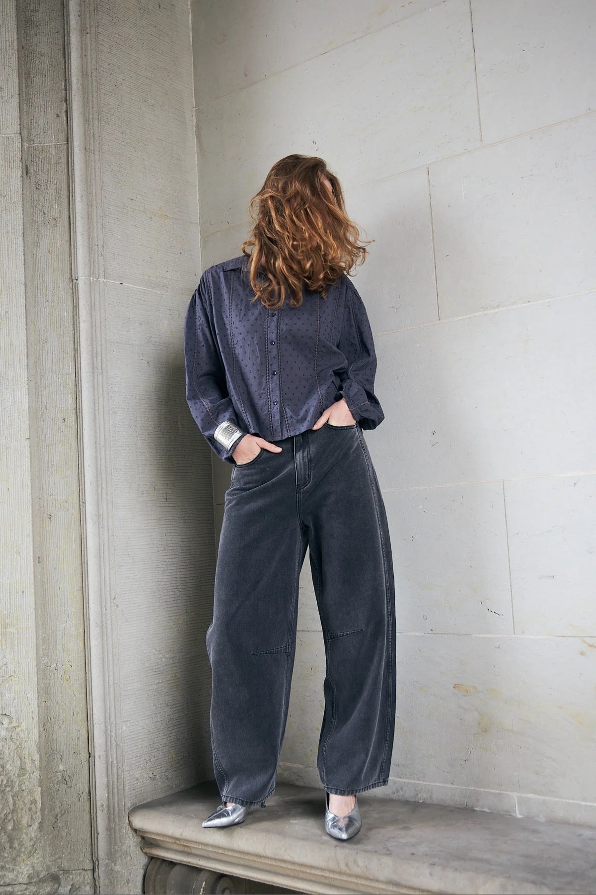 Blouse Em - washed black