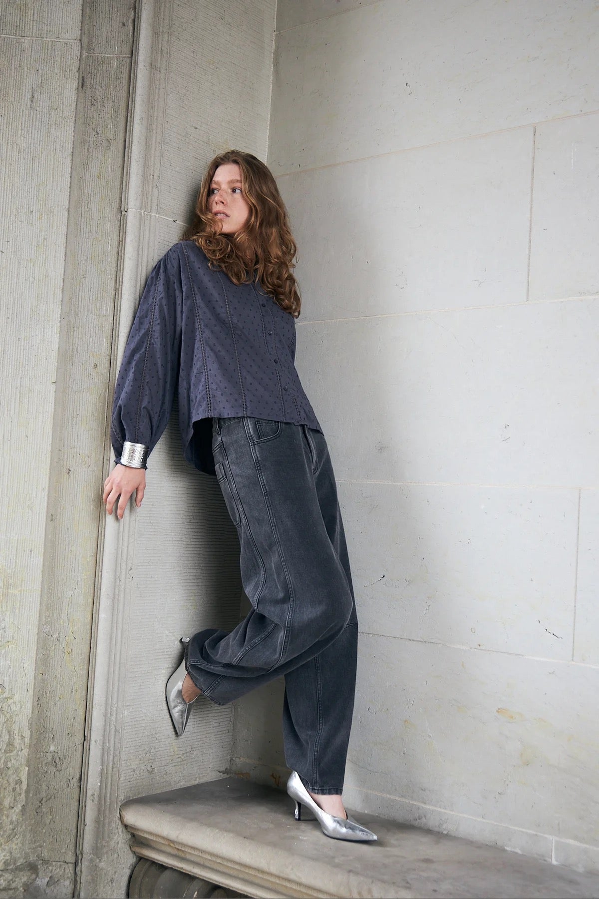 Blouse Em - washed black
