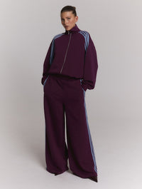 Broek Knitted Sport Dolce - plum
