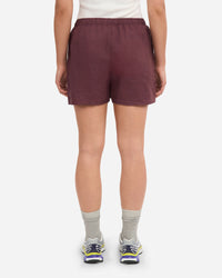 Short Linen - oxblood red
