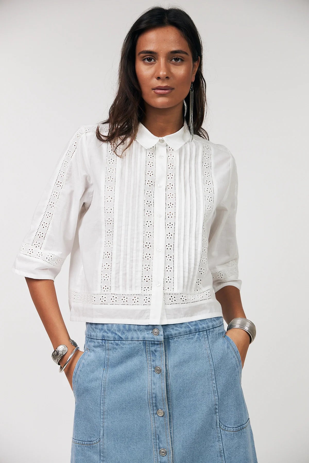 Blouse Amora 3/4 - creme