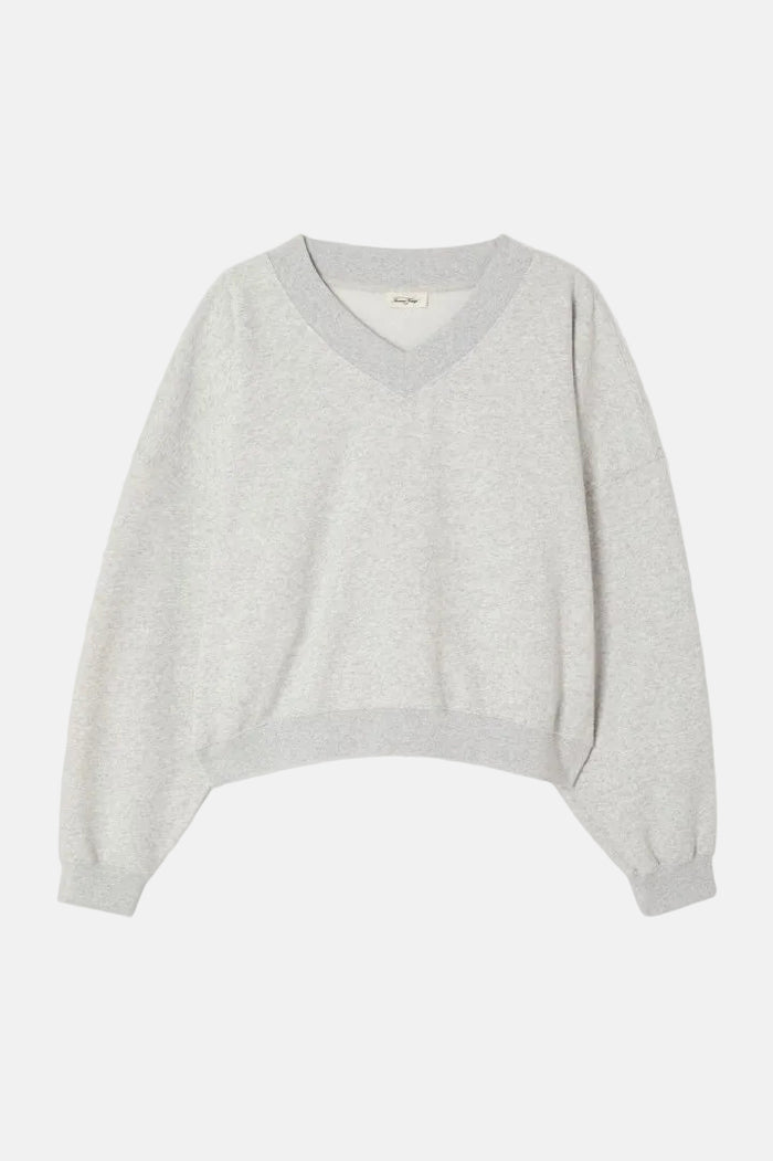 Sweater Bapton V-hals - gris chine