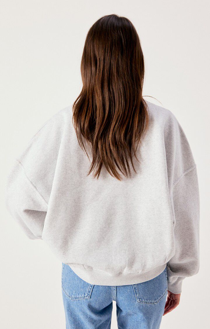 Sweater Bapton V-hals - gris chine