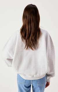 Sweater Bapton V-hals - gris chine