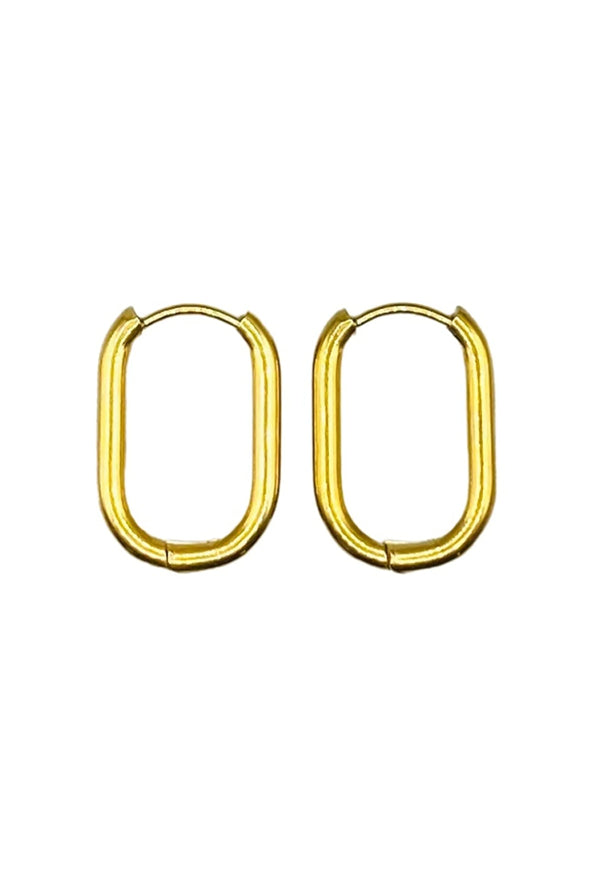 Oorhangers Long Hoops - goud