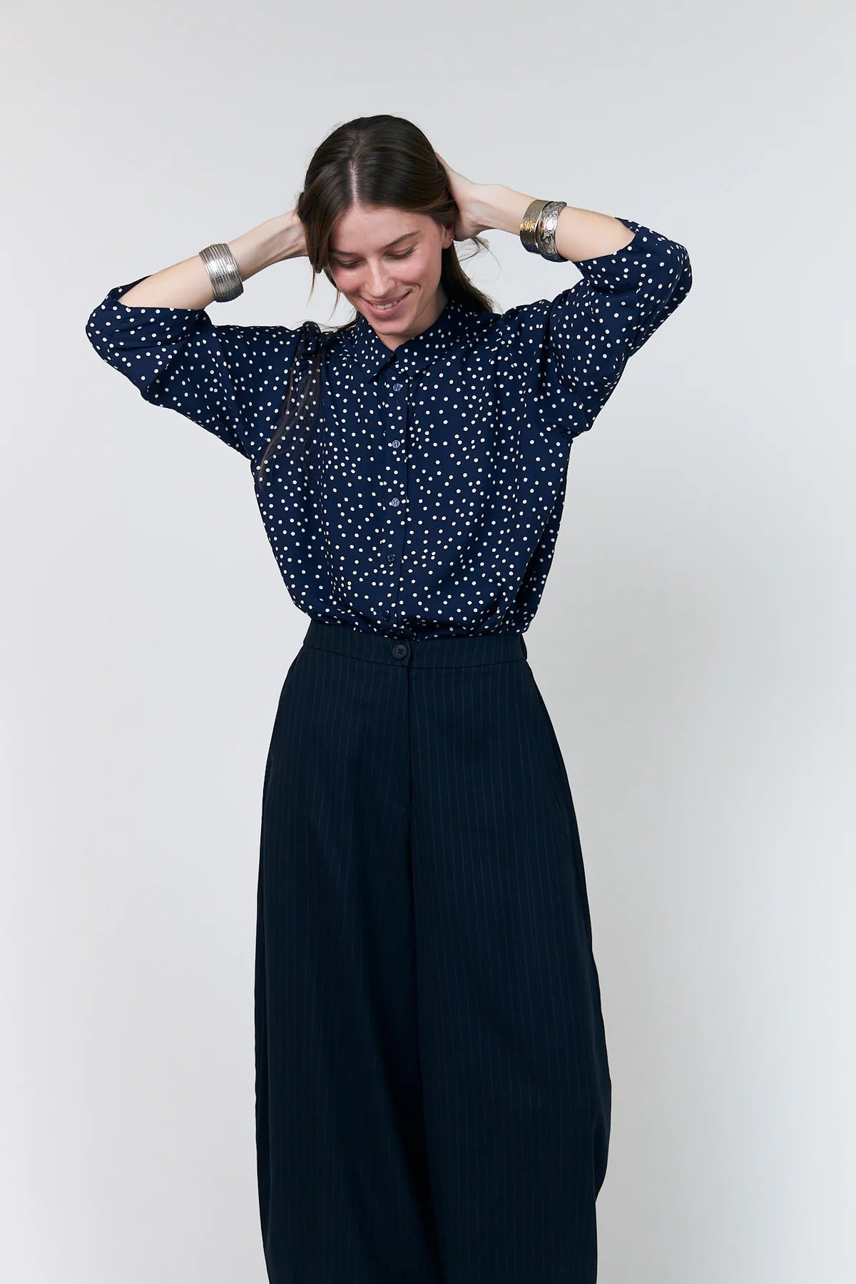 Broek Bambus - dark navy
