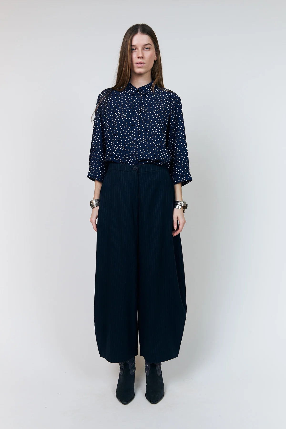 Broek Bambus - dark navy