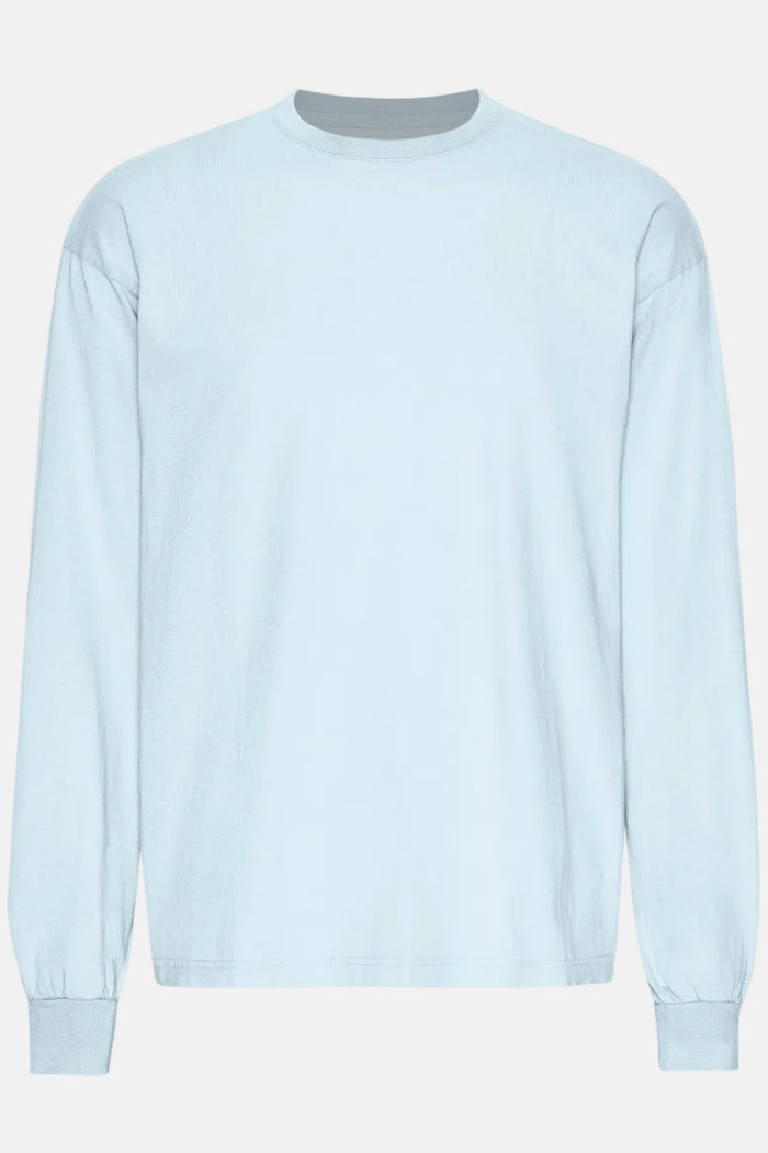 Shirt Oversized Organic LS - polar blue