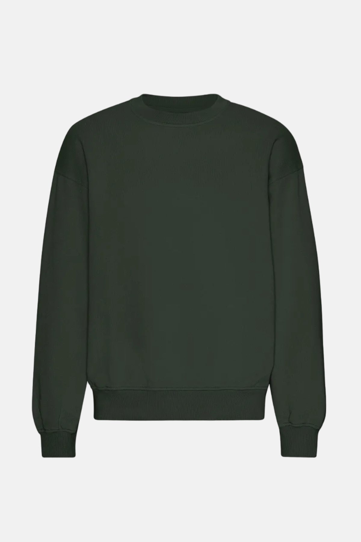 Sweater Organic Oversized Crew - hunter green