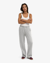 Sweatpants Organic Straight Leg - faded grey