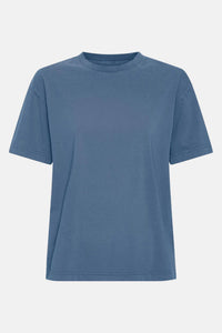 T-shirt Oversized Organic - faded indigo