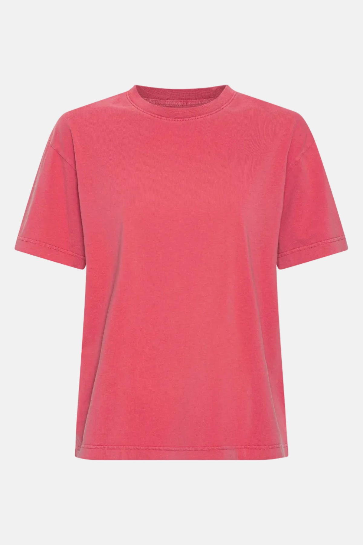 T-shirt Oversized Organic - faded red