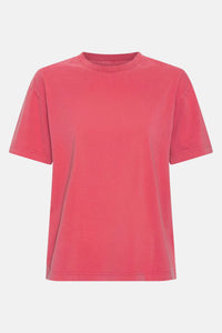 T-shirt Oversized Organic - faded red