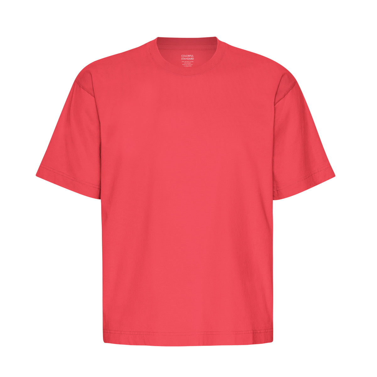 T-shirt Oversized Organic - red tangerine