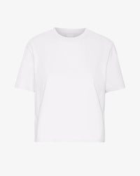 T-shirt Organic Boxy Crop - optical white