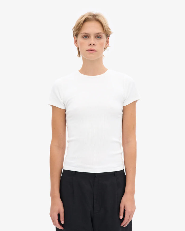 T-shirt Organic Rib SS - optical white