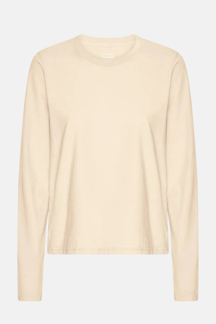 Shirt organic LS - ivory white