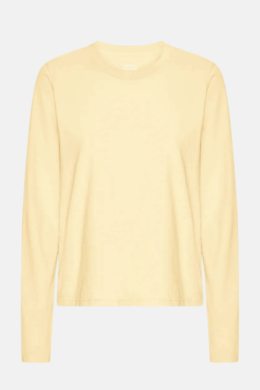Shirt organic LS - soft yellow