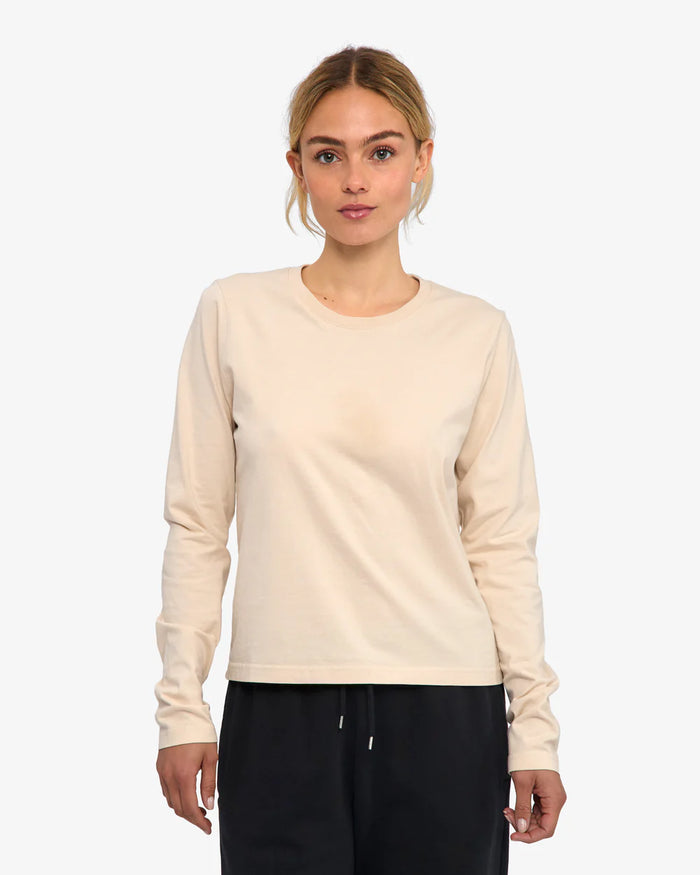 Shirt organic LS - ivory white