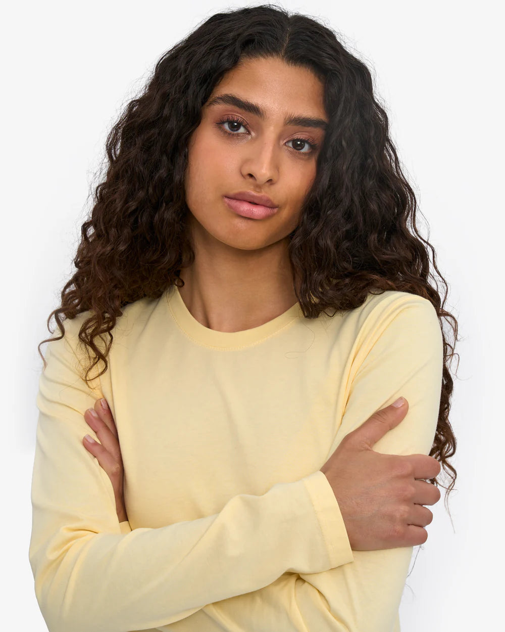 Shirt organic LS - soft yellow