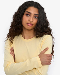 Shirt organic LS - soft yellow