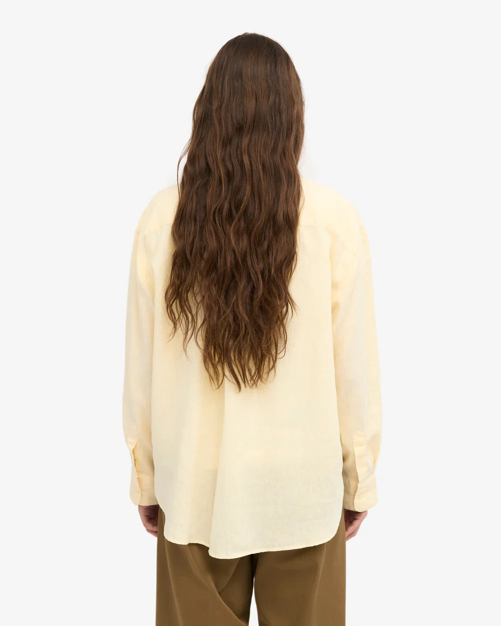 Blouse Linen Oversized - soft yellow