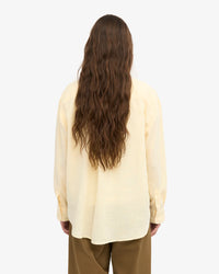 Blouse Linen Oversized - soft yellow