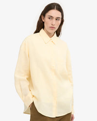 Blouse Linen Oversized - soft yellow