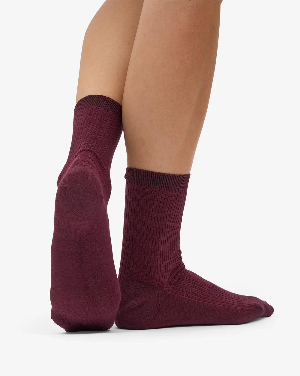 Sokken Classic Organic - oxblood red