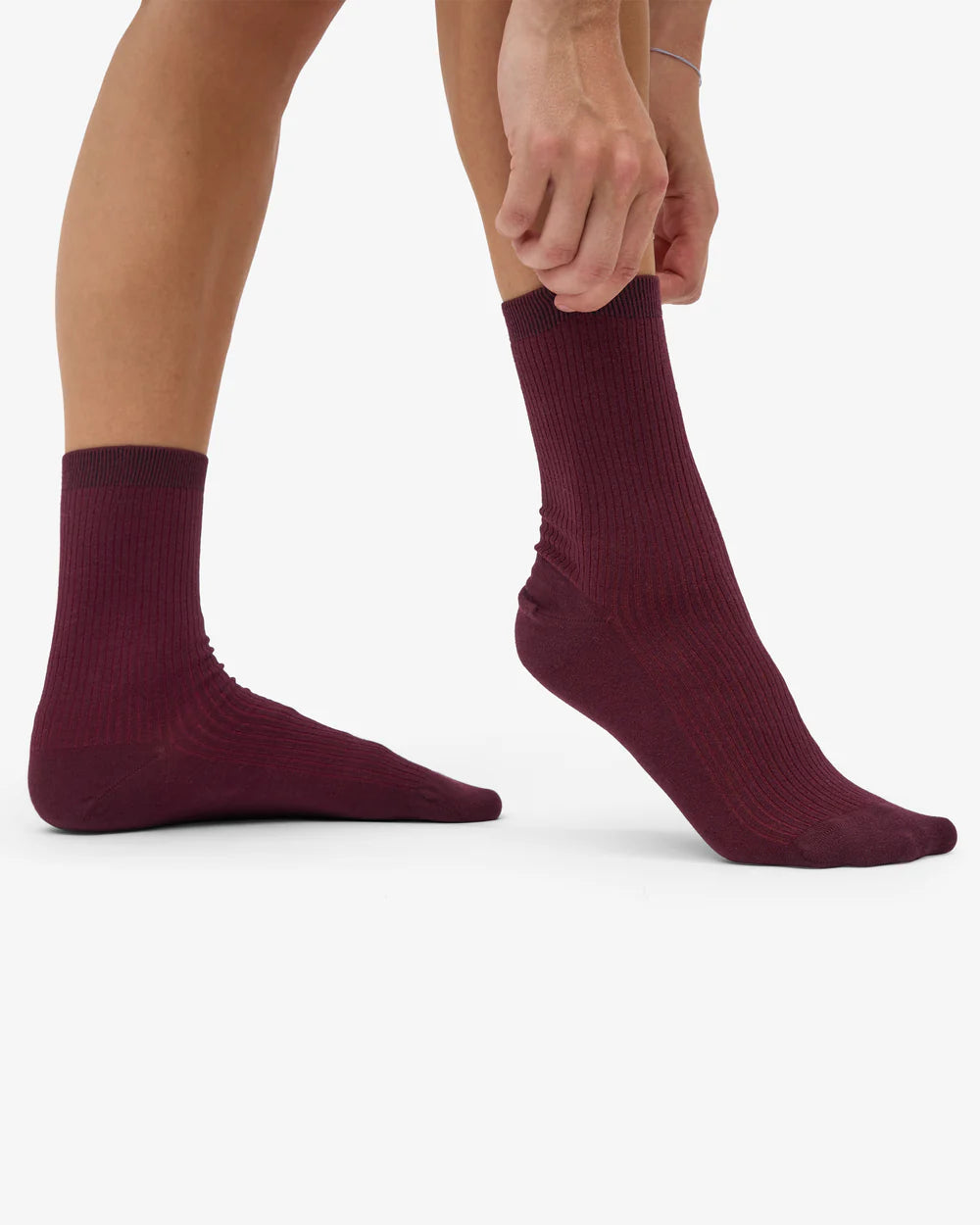 Sokken Classic Organic - oxblood red