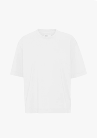 T-shirt Organic Boxy Crop - polar blue