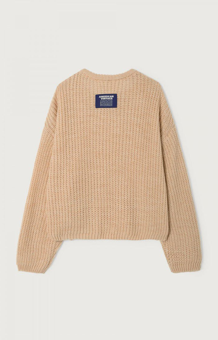 Trui Cyrow - beige clair