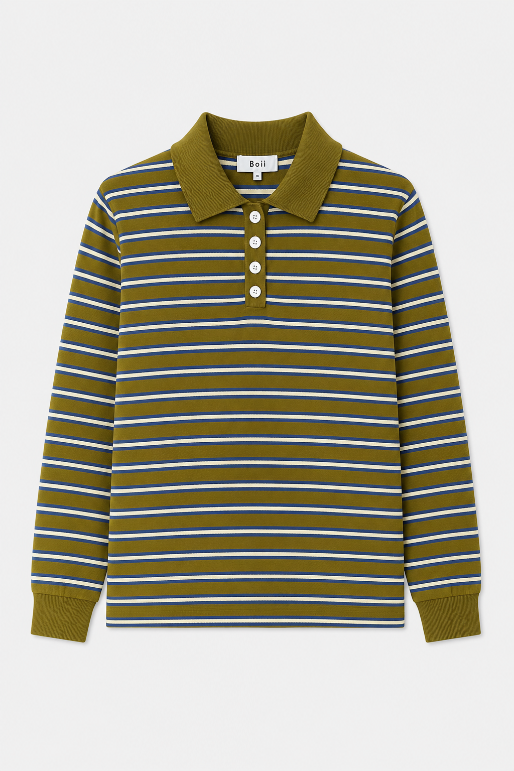 Trui Adanne Polo - olive/blue