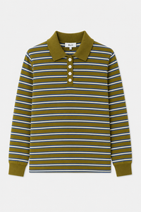 Trui Adanne Polo - olive/blue