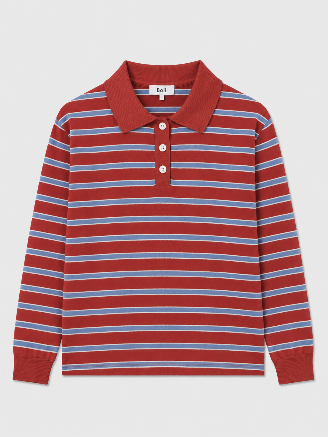 Trui Adanne Polo - wine/blue