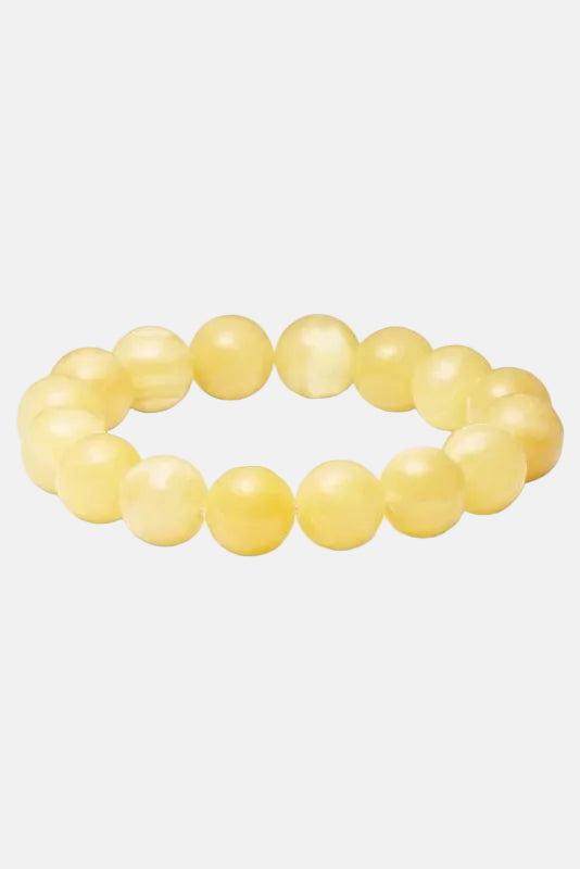 Armband Chunky Stretch - yellow jade