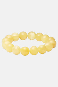 Armband Chunky Stretch - yellow jade