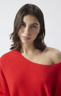 Trui Damsville - fraise