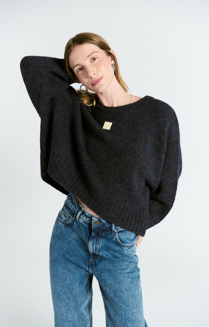 Trui East - Navy Mouline
