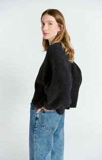 Trui East - Navy Mouline
