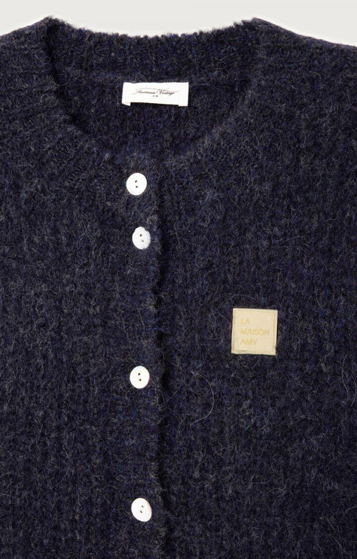 Vest East - Navy Mouline