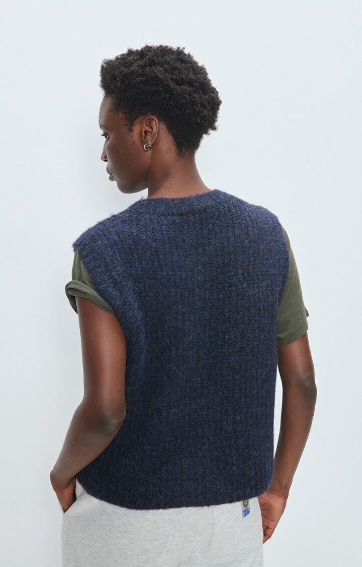 Vest East - Navy Mouline