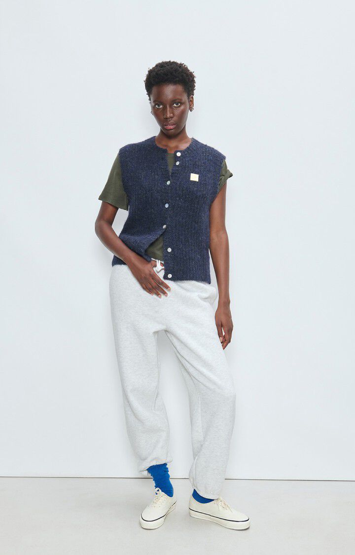 Vest East - Navy Mouline