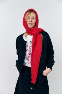 Bonnet Elise Knit - red