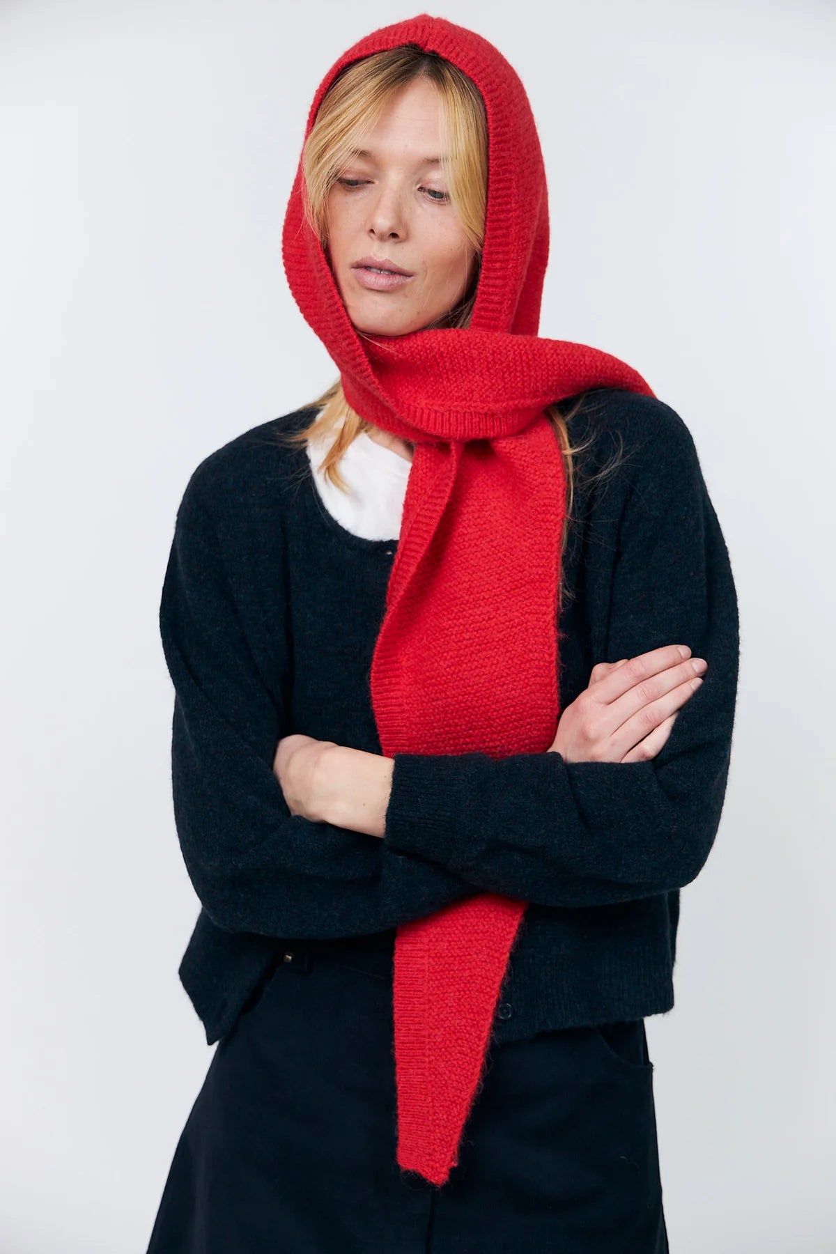 Bonnet Elise Knit - red