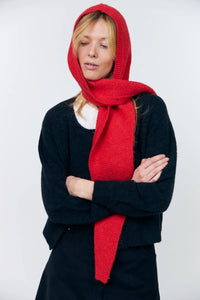 Bonnet Elise Knit - red