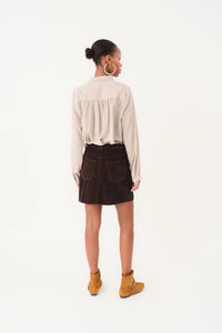 Evas Short Skirt - Dark Mokka